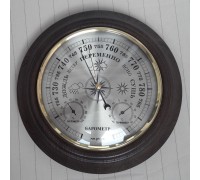 БМ-8/3 Барометр Смич (с термометром и гигрометром), массив дуба, диаметр 240 мм