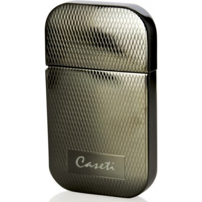 CA-44-02 Зажигалка "Caseti" газовая кремниевая, сплав цинка, темная бронза с насечкой, 3,5х0,8х6 см.