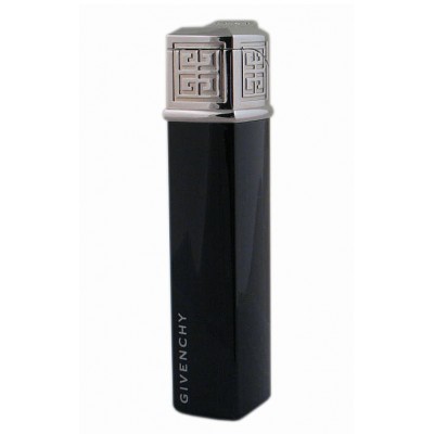 1612 Зажигалка "Givenchy" газовая пьезо, Dia-silver black laquer, 1,5x1,5x7,5 см