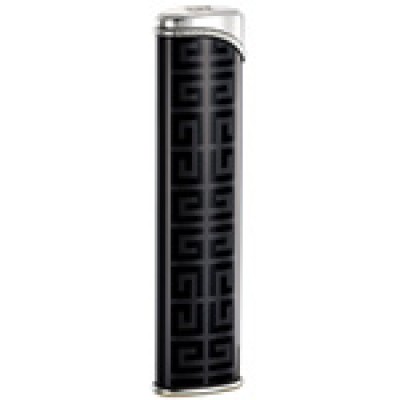 3607 Зажигалка "Givenchy" газовая турбо, Dia-silver black lacquer, 1,0x2,0x8,4 см