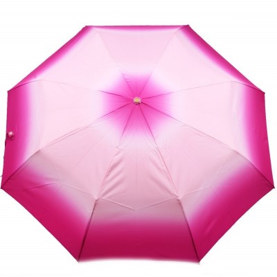 Зонт "Три Слона" женский №105-3, купол D=103 см, 8 спиц, розовый/градиент