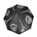 Зонт "Три Слона" женский №197-Y-1, купол D=103 см, 8 спиц, Париж/черный