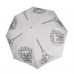 Зонт "Три Слона" женский №197-Y-2, купол D=103 см, 8 спиц, Париж/ серый