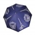 Зонт "Три Слона" женский №197-Y-5, купол D=103 см, 8 спиц, Париж/ синий