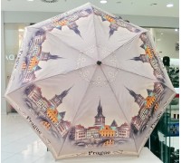 Зонт "Три Слона" женский №361-14, купол R=58 см, , облегченный, Прага/мост