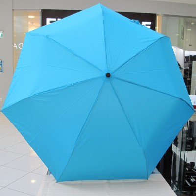 Зонт "Три Слона" женский №365-5, облегченный, купол R=58 см, суперавтомат, ярко-голубой/лазурный