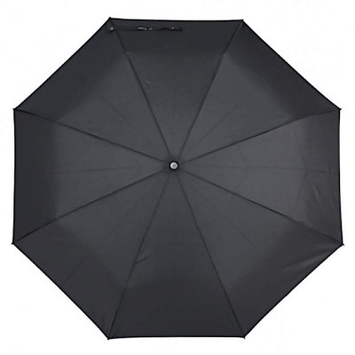 Зонт "Три Слона" мужской №500-L/ M8850-L,  (D=102 см, 8 спиц, черный, ручка крюк кожа)