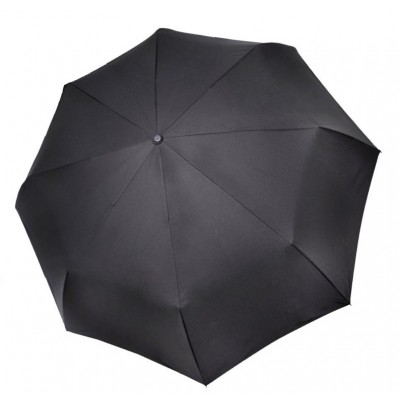 Зонт "Три Слона" мужской №600, купол D=110 см, 8 спиц, черный, ручка прямая пластик