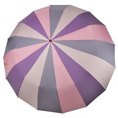 Зонт складной "Три Слона" женский №L3160-2, купол 55 см (D=102 см), механика, 16 спиц