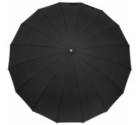 Зонт "Три Слона" мужской №8160, купол D=104 см,16 спиц, черный, ручка-прямая пластик
