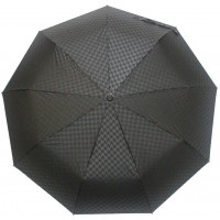 Зонт "Три Слона" мужской №8998, радиус купола 58 см , 9 спиц, черный, ручка прямая пластик