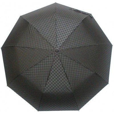 Зонт "Три Слона" мужской №8998, радиус купола 58 см , 9 спиц, черный, ручка прямая пластик