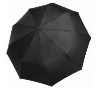 Зонт "Три Слона" мужской №909-1, радиус купола 58 см (D=104 см), 9 спиц, черный, ручка прямая пластик