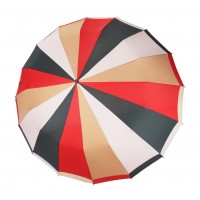 Зонт "Три Слона" женский №3162-red, купол R=58 см, суперавтомат, 16 спиц