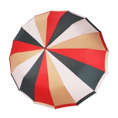 Зонт "Три Слона" женский №3162-red, купол R=58 см, суперавтомат, 16 спиц